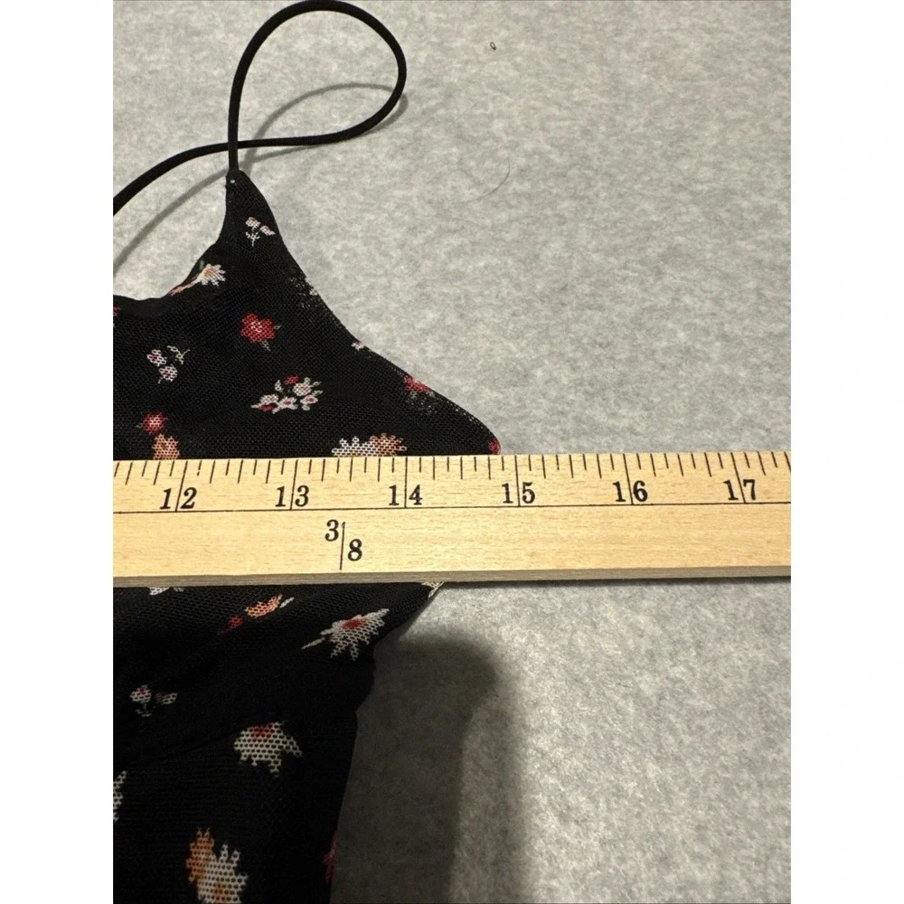 Vintage Y2K Blue Jasmine Babydoll Slip Dress XXS Black Whimsigoth Dark Romantic - Picture 10 of 13
